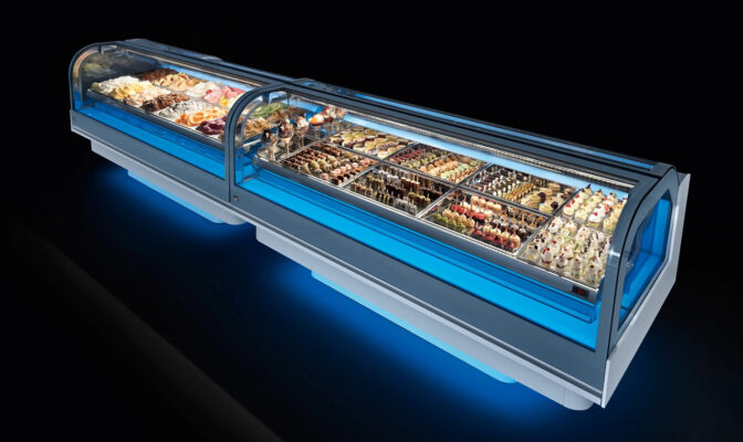 vetrina refrigerata pasticceria bar gelateria